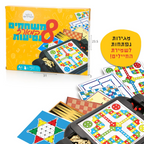 8 משחקים ב-1 מגנטי מותאם לנסיעות