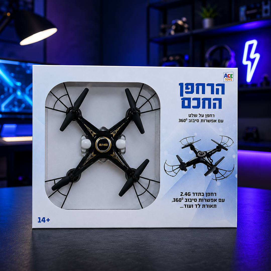 רחפן 2.4GHz עם תאורת LED ופעלולי 360° – תמונת המוצר