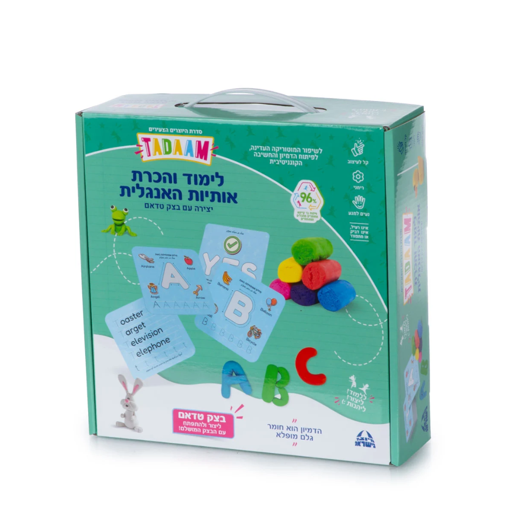 טדאם משחק בצק עולם האותיות באנגלית