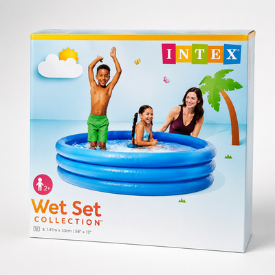 בריכת Intex כחולה לילדים – 147×33 ס״מ